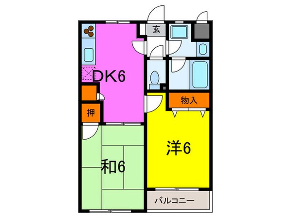 Harmony court 宮町の物件間取画像